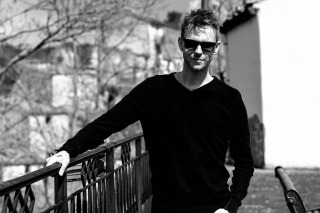 smiling man traveler portrait